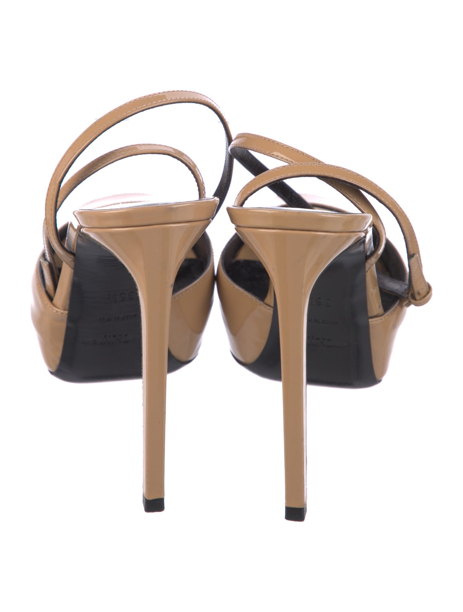 Saint Laurent Patent Leather Slingback Pumps